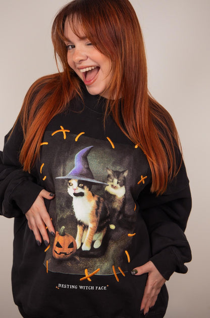 Resting Witch Face Crewneck